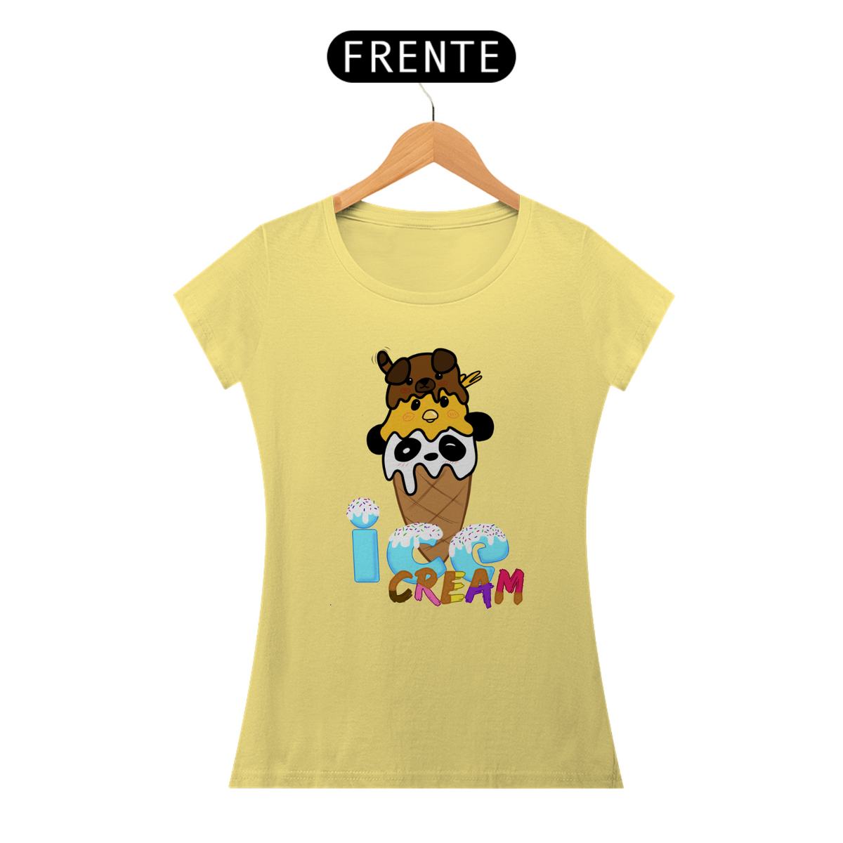 Nome do produto: Camiseta pet ice cream