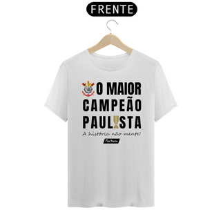 Nome do produtoCamisa O Maior Campeão Paulista - Corinthians