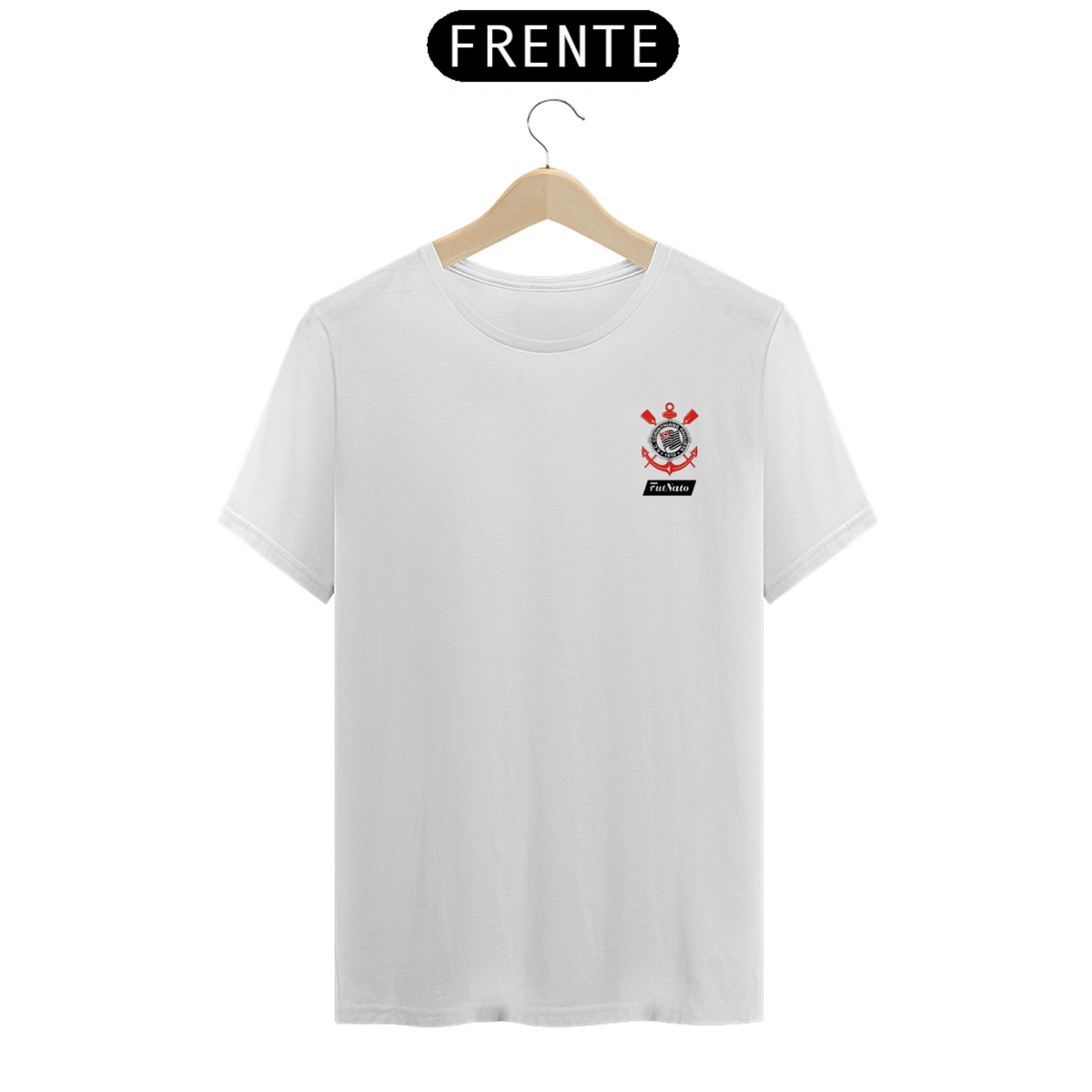 Nome do produto: Camisa Escudo Minimalista - Corinthians