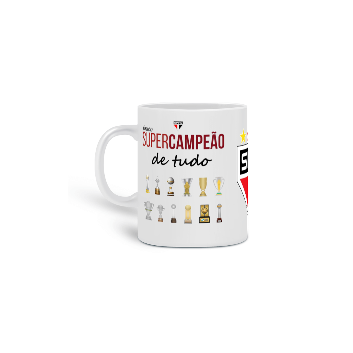 Nome do produto: Caneca Único SuperCampeão - São Paulo