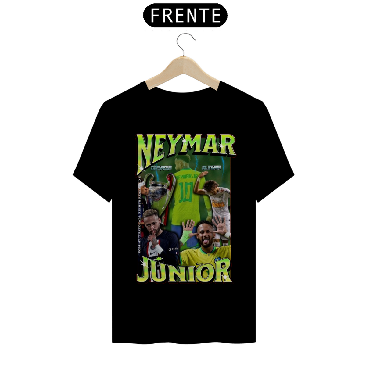 Nome do produto: Camisa Neymar Júnior Ousadia E Alegria - Neymar