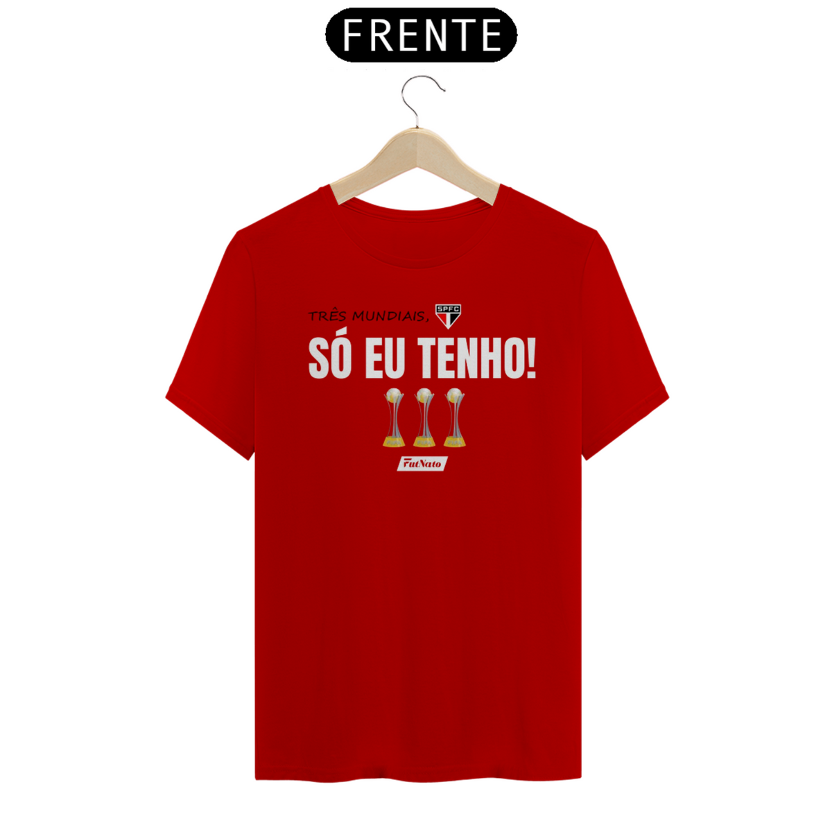 Nome do produto: Camisa Três Mundiais Só Eu Tenho - São Paulo