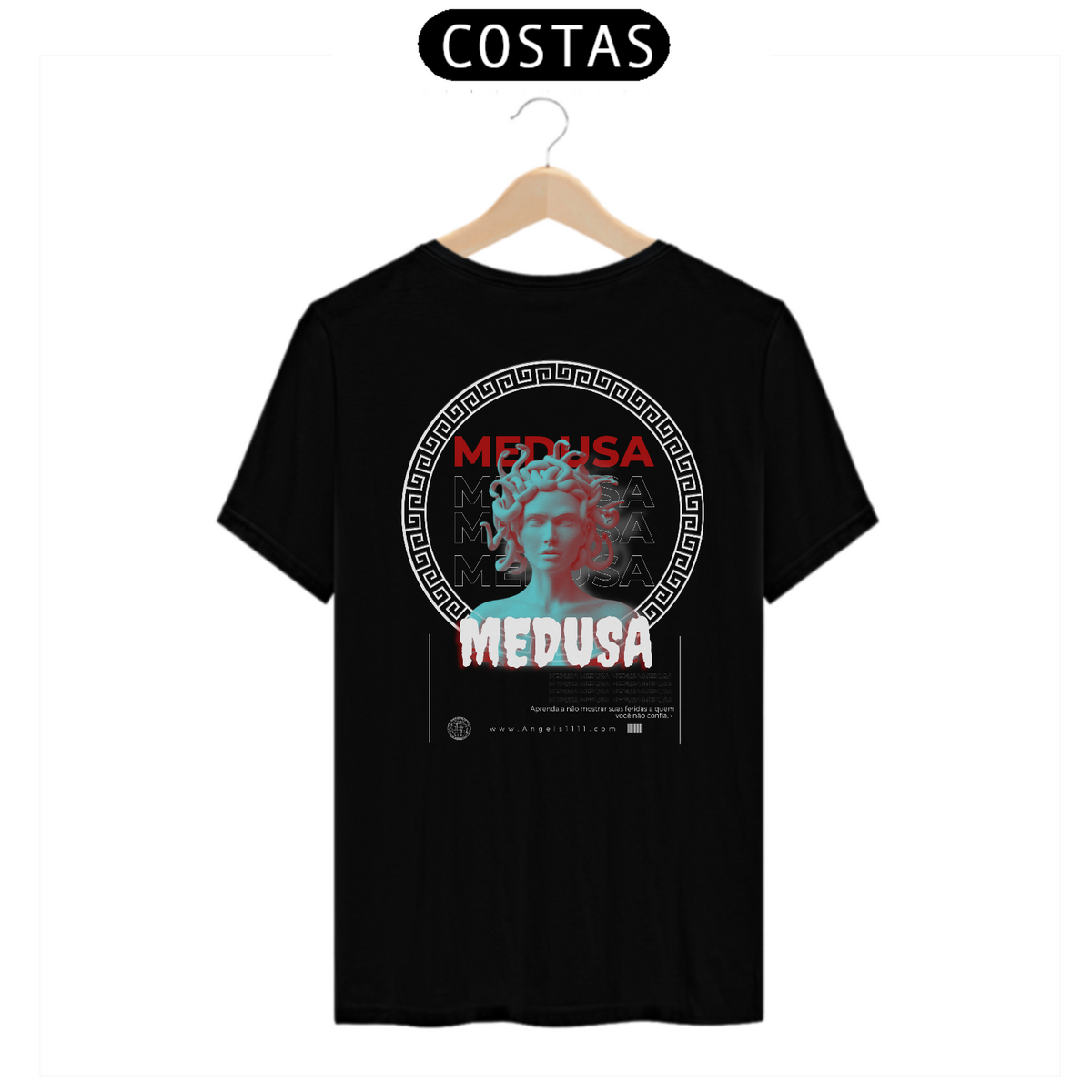 Nome do produto: T-shirt Medusa ( arte nas costas) - Angels 11:11