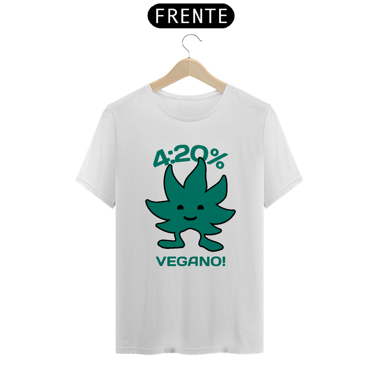 Nome do produto: Camiseta - 4:20% vegano