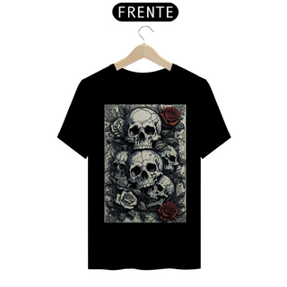 Nome do produtoCamiseta - caveira e rosas