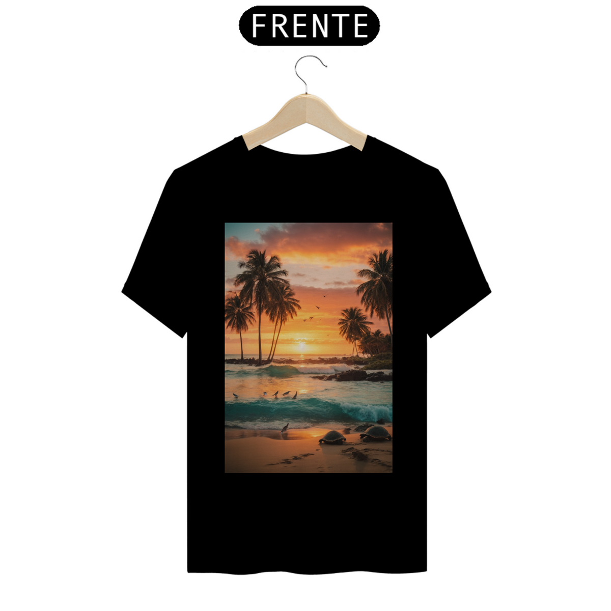 Nome do produto: Camiseta Masculina - Pôr do sol maravilhoso