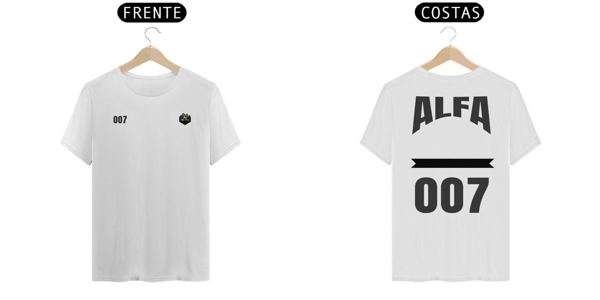 Nome do produto: T-Shirt Alfa 007 (Coleção Urban)