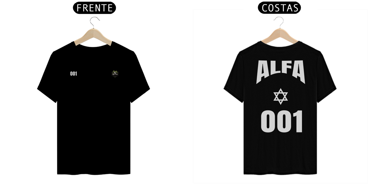 Nome do produto: T-Shirt Alfa 001  ( Coleção Urban)