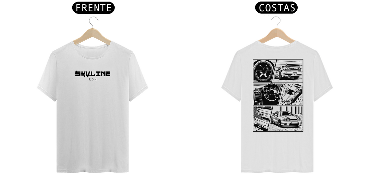 Nome do produto: Camiseta GTR Skyline 34 HQ