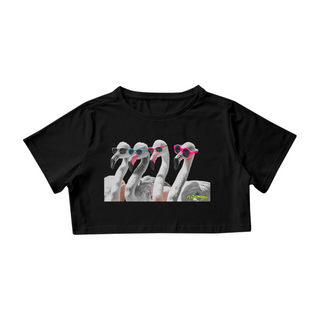 Cropped Flamingos