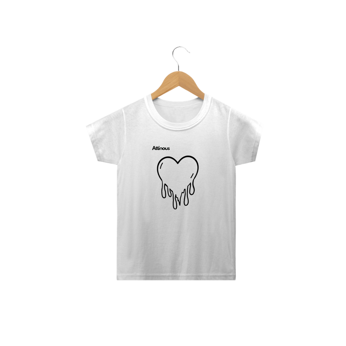 Nome do produto: Camisa infantil coração 