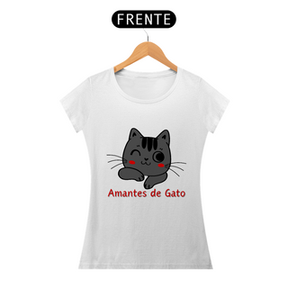 Nome do produto  Camisa Feminina Baby Long Amantes de Gato