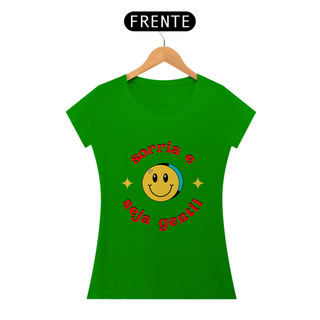 Nome do produtoCamisa Feminina Sorria e Seja Gentil 