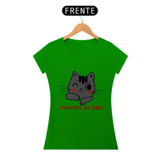 Nome do produto  Camisa Feminina Baby Long Amantes de Gato