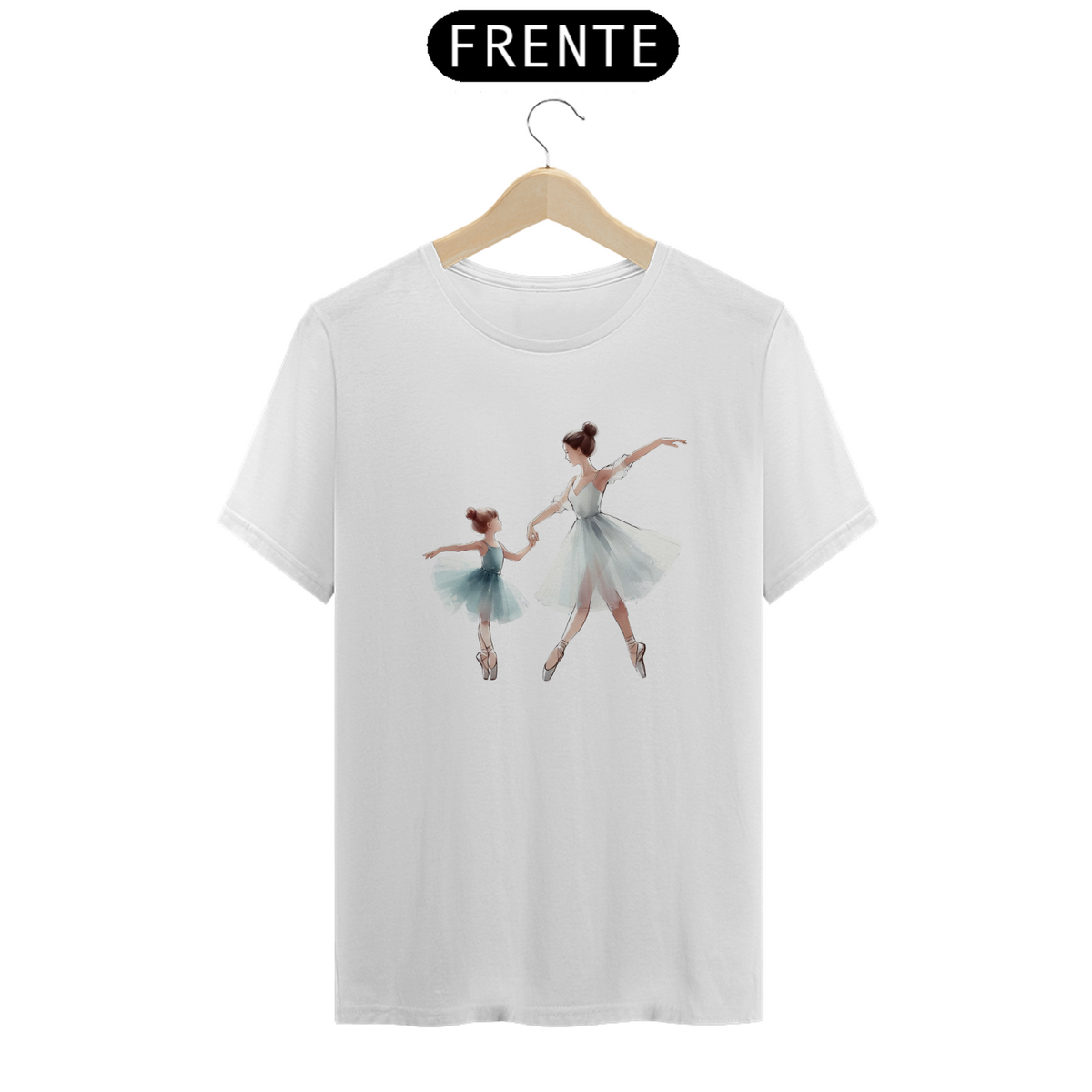 Nome do produto: T-shirt  - Mãe e filha ballet 6