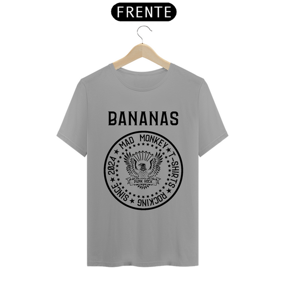 Camiseta Punk Bananas Estampa Preta
