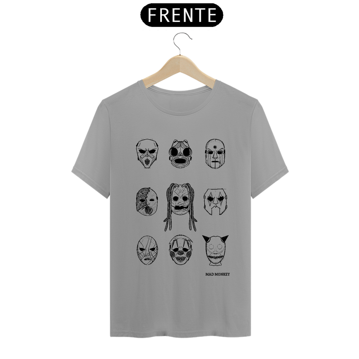 Nome do produto: Camiseta Slipknot Masks