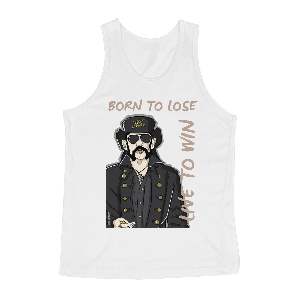 Nome do produto: Regata Lemmy - Born to lose, Live to win