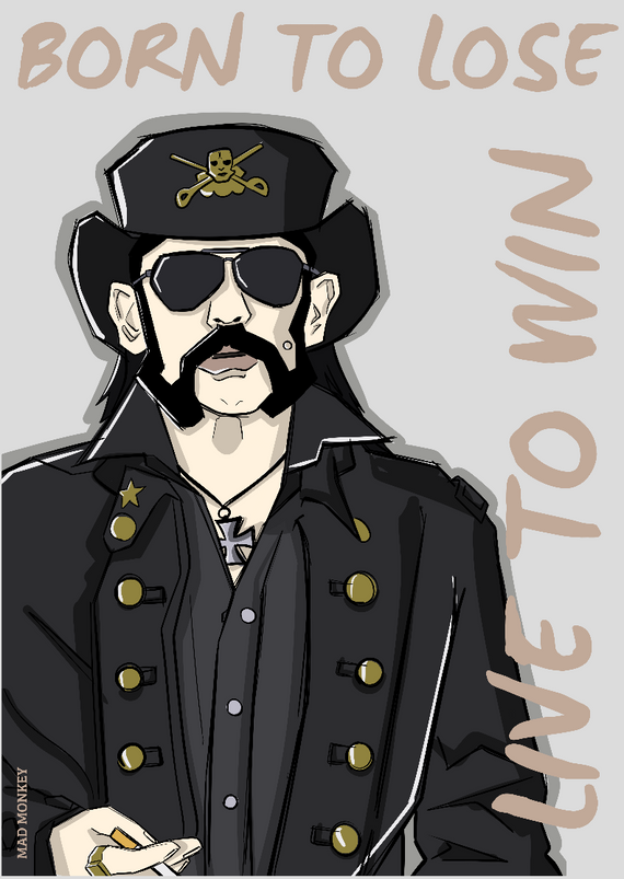 Poster Lemmy - Born to lose, live to win