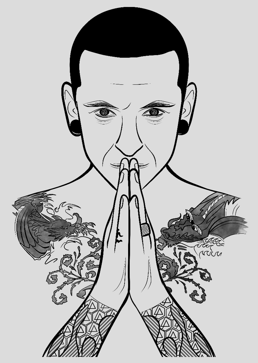 Nome do produto: Poster Chester Bennington 