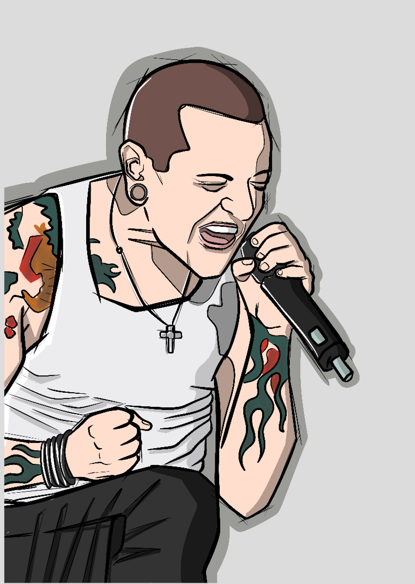 Nome do produto: Poster Chester Bennington 2