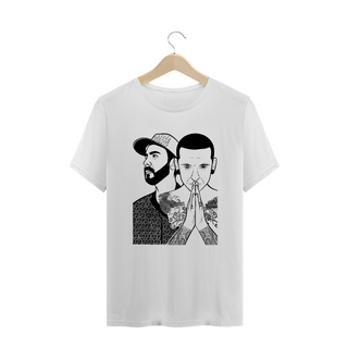 Nome do produtoCamiseta Plus Size Chester Bennington e Mike Shinoda