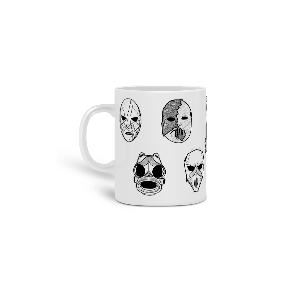 Nome do produto: Caneca Slipknot Masks