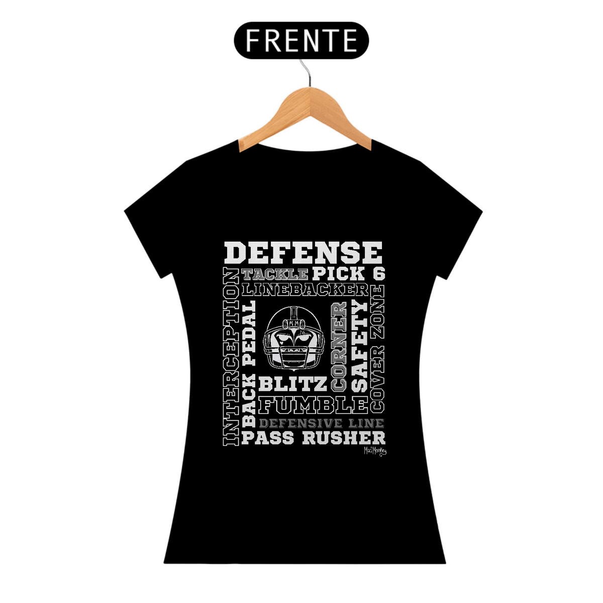 Nome do produto: Baby Look Football Defense