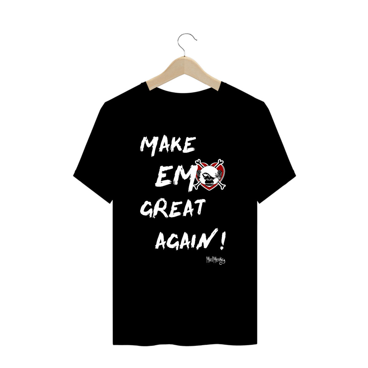 Nome do produto: Camiseta Plus Size Make Emo Great Again