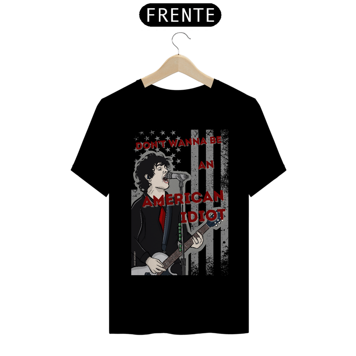 Nome do produto: Camiseta Green Day Flag - American Idiot