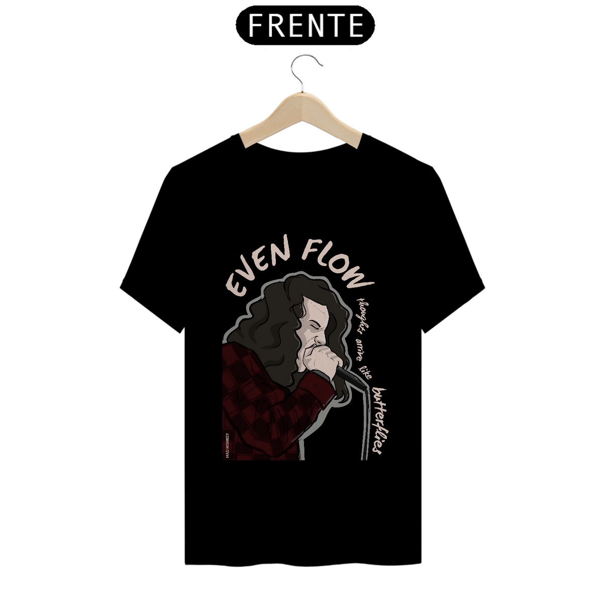 Nome do produto: Camiseta Eddie Vedder (Pearl Jam) - Even Flow