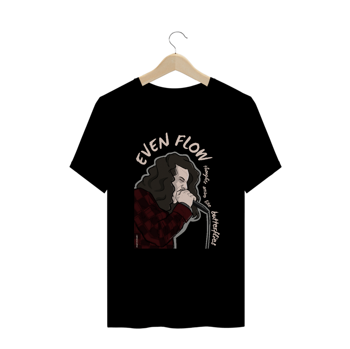 Nome do produto: Camiseta Plus Size Eddie Vedder (Pearl Jam) - Even Flow