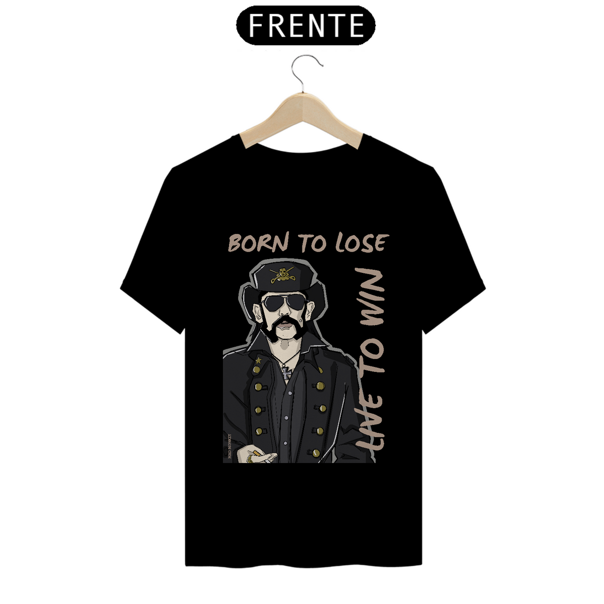 Nome do produto: Camiseta Lemmy - Born to lose, Live to win