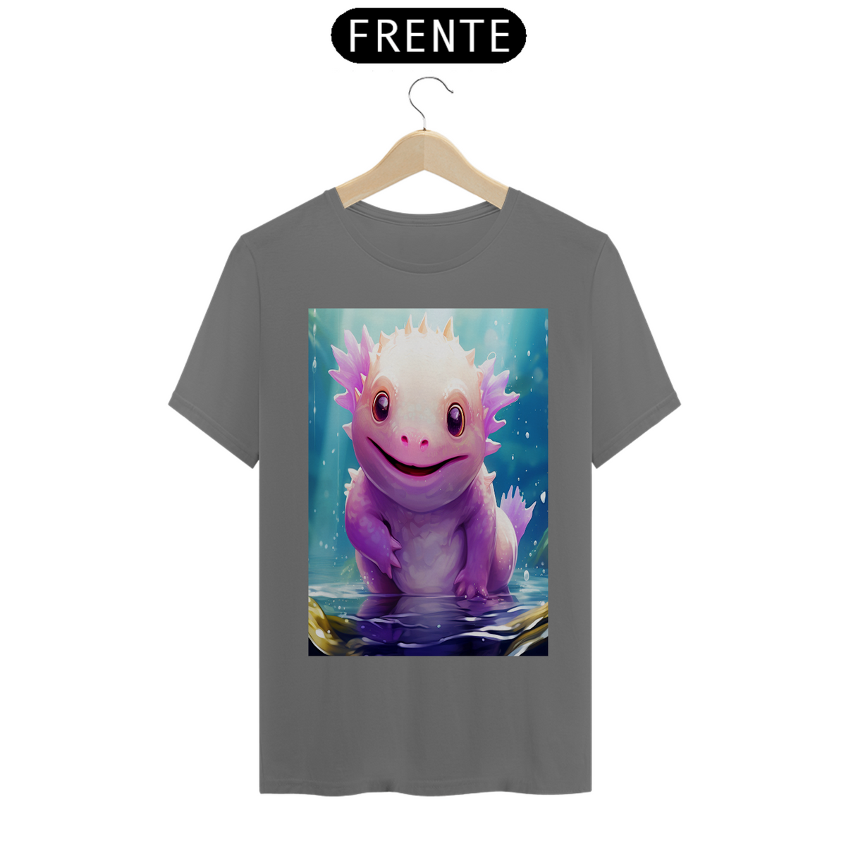 Nome do produto: Camiseta Axolote Rosa