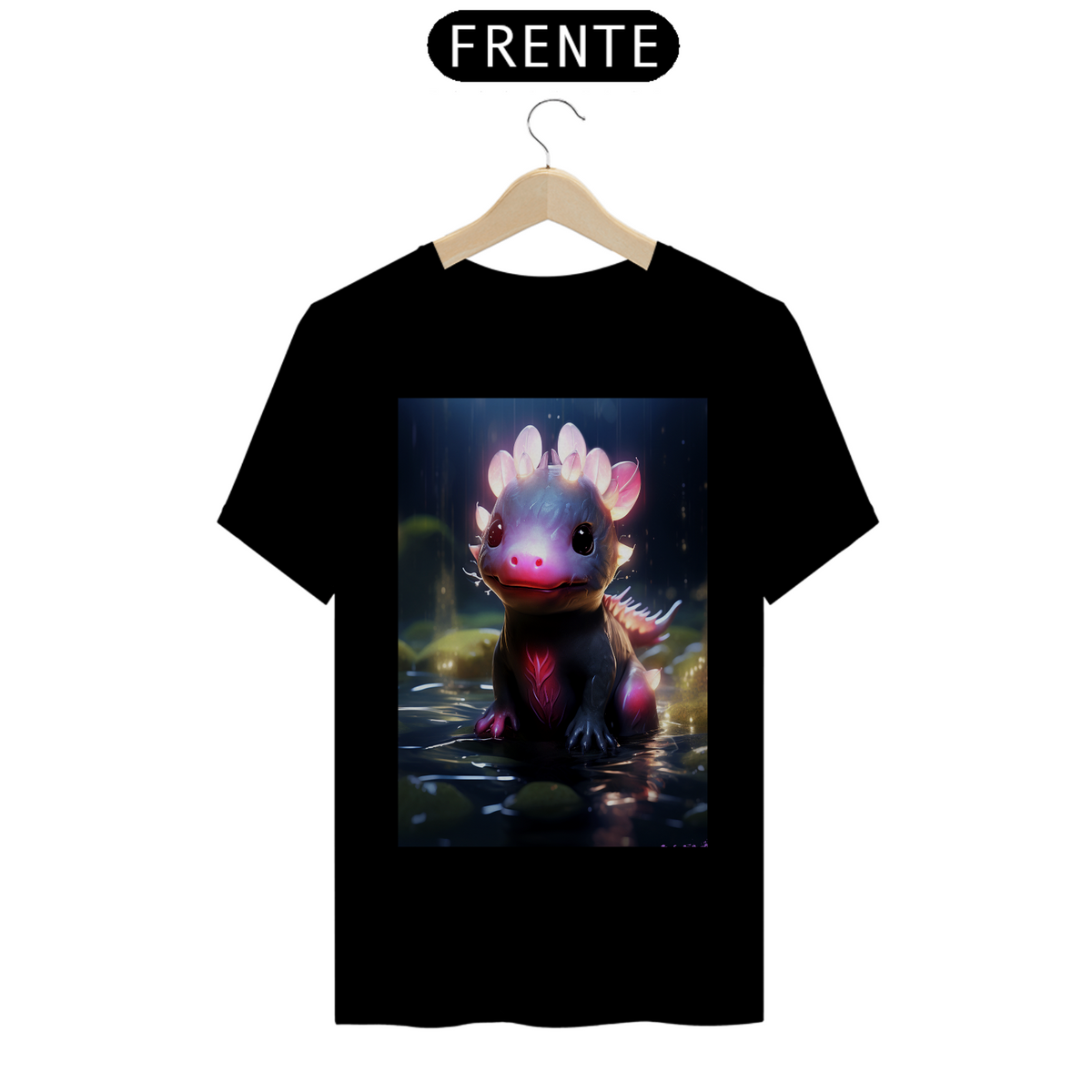 Nome do produto: Camiseta Axolote Rosado