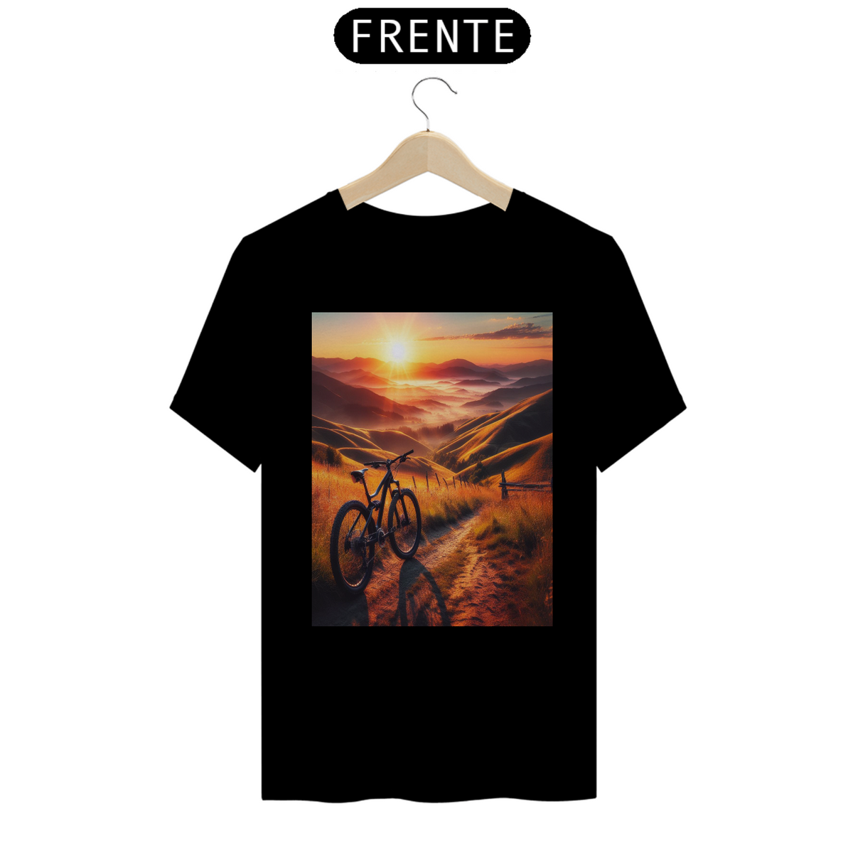 Nome do produto: Camiseta Estampa MTB por do sol