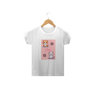Camiseta Infantil Meow