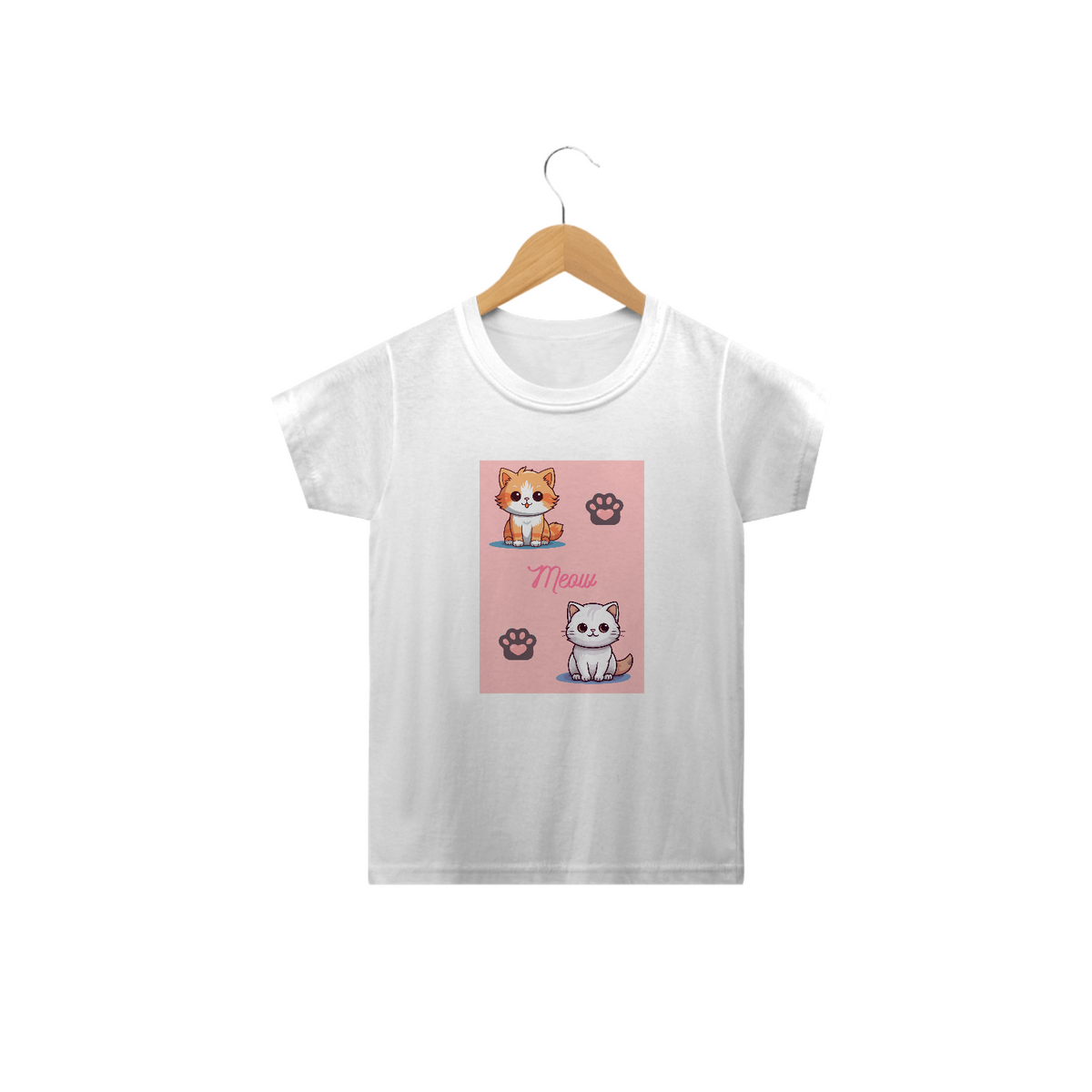 Nome do produto: Camiseta Infantil Meow