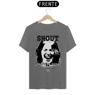 Nome do produtoT-Shirt ESTONADA | SCUD - Shout (lyric) - woman