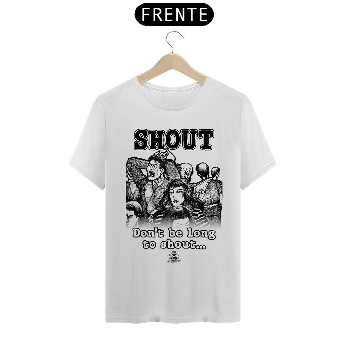 Nome do produto: T-Shirt QUALITY | SCUD - Shout 1993 (lyric)