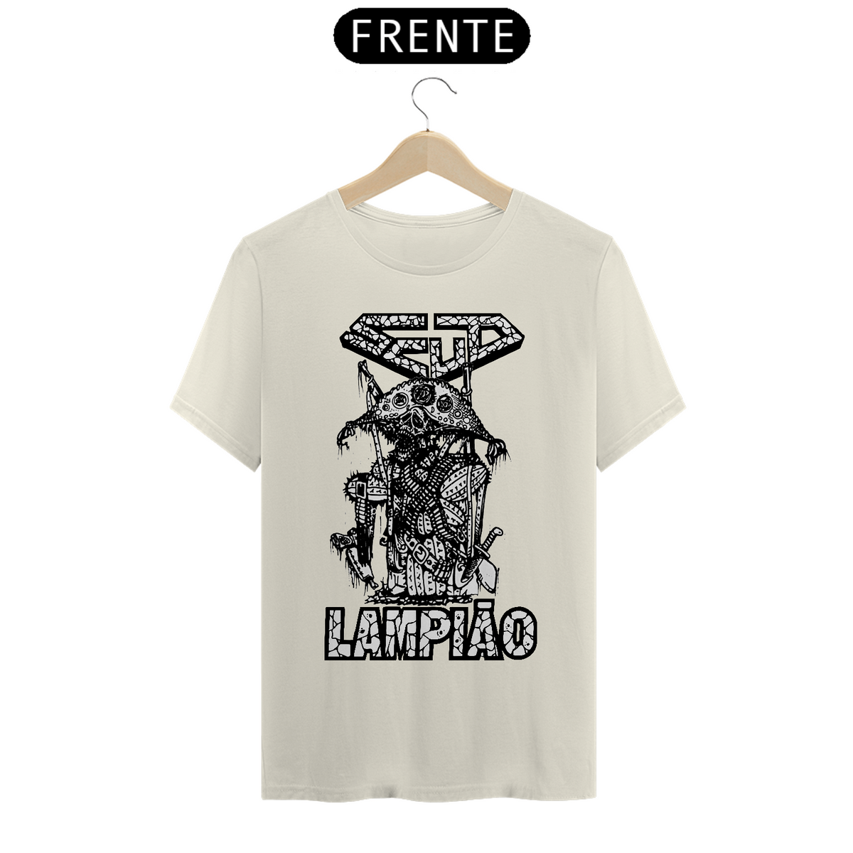 Nome do produto: T-Shirt PIMA | SCUD - Lampião (demo-tape k7 - 1991)