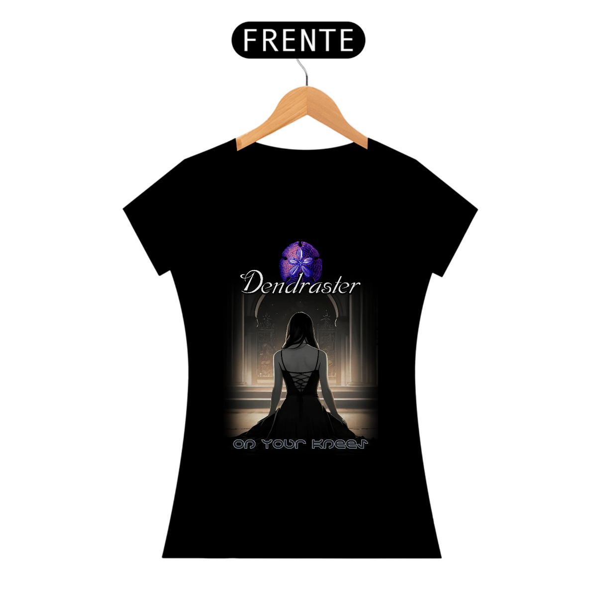 Nome do produto: T-Shirt Baby Look | DENDRASTER - On Your Knees (song)