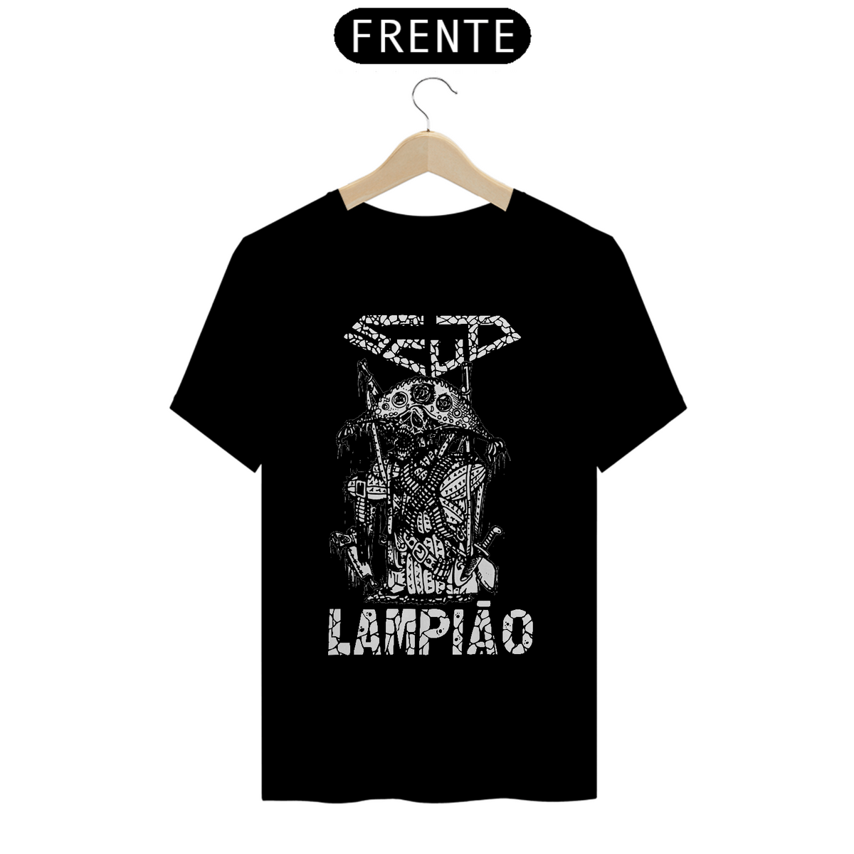 Nome do produto: T-Shirt PRIME | SCUD - Lampião (demo-tape k7 - 1991)