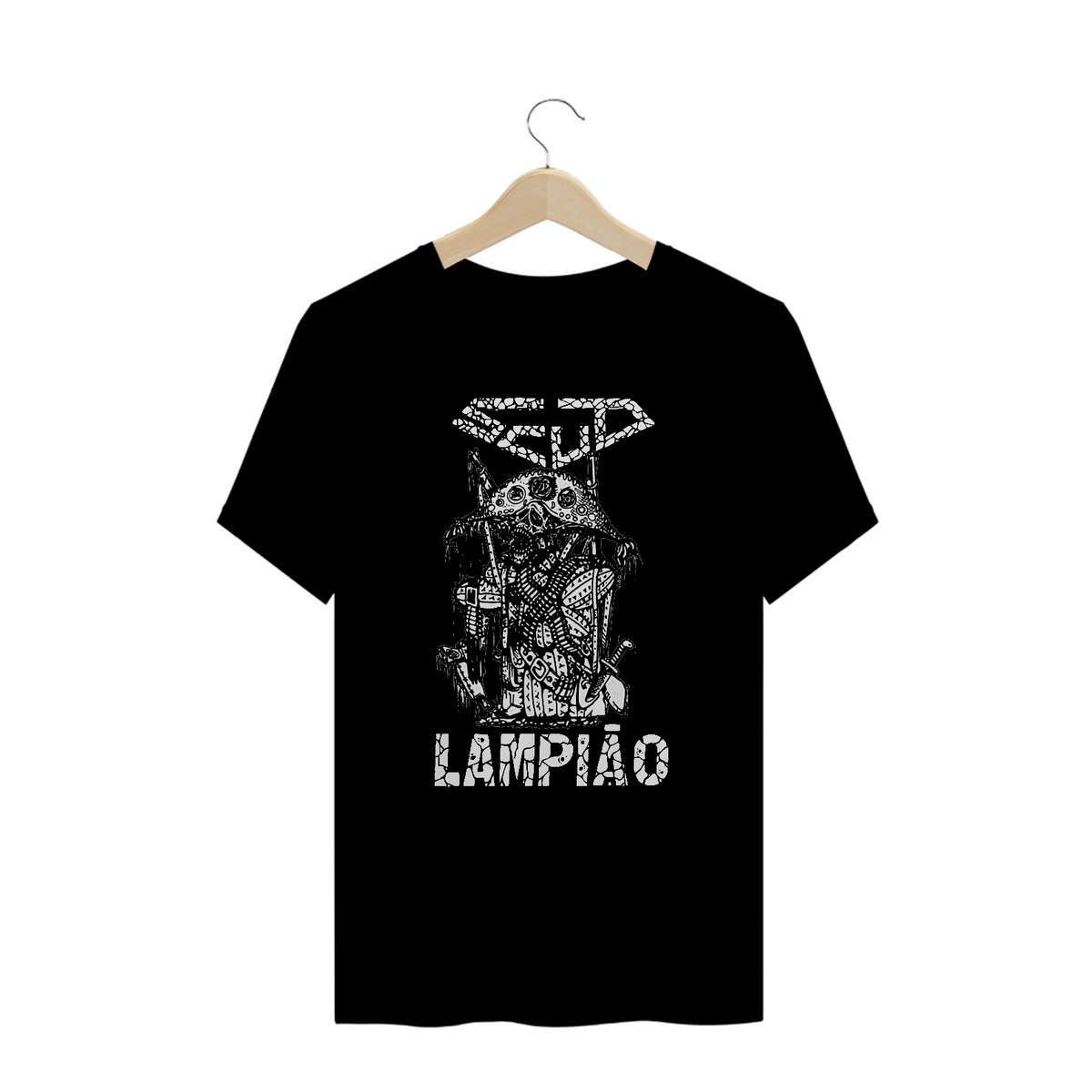 Nome do produto: T-Shirt PLUS SIZE | SCUD - Lampião (demo-tape k7 - 1991)