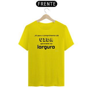 Nome do produtoCamiseta T-Shirt - Comprimento da Vida - cores claras - linha Quality (C0010-A.T)