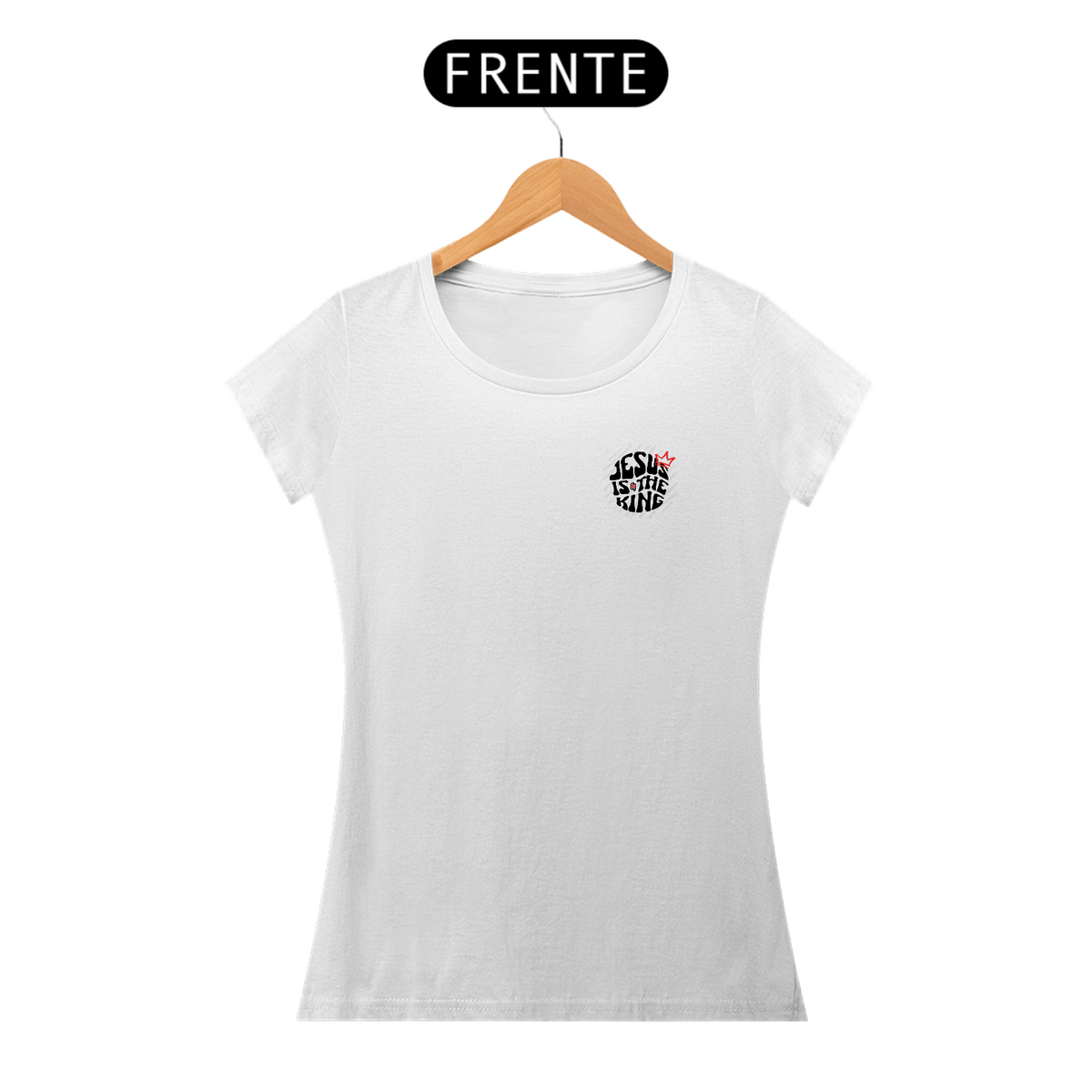 Nome do produto: Camiseta Feminina Jesus Is The King