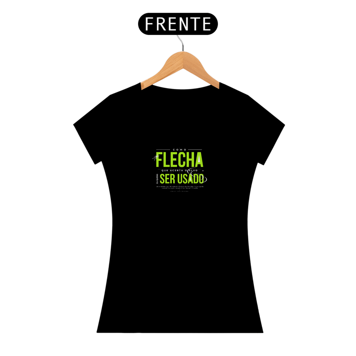 Nome do produto: Camiseta Feminina Como Flecha