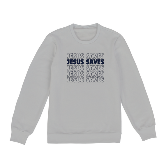 JESUS SAVES MOLETOM s/CAPUZ 