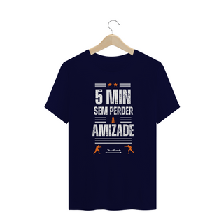 Nome do produtoCamisa Plus Size - 5 min (Letra branca)