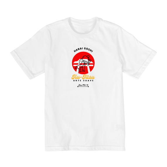 Camisa Harai Goshi (Infantil de 10 a 14 anos ) Letra preta